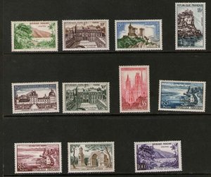 France 1957 Sc 850-856 & 1959 Sc 891,907-909 MH