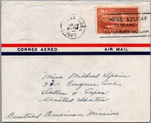 CUBA YRS'1930-60 POSTAL HISTORY AIRMAIL COVER CANC HABANA ADDR USA