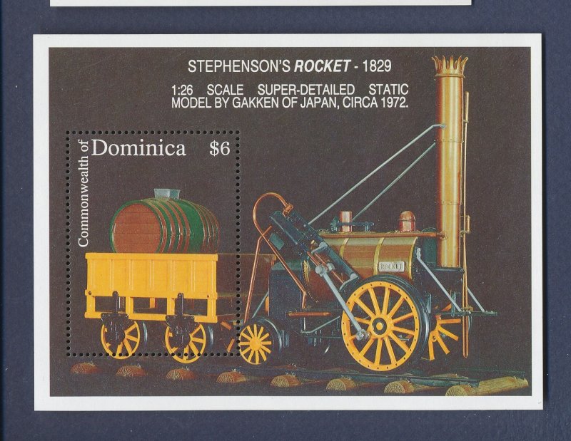 DOMINICA - Scott 1513 -  MNH S/S - Train