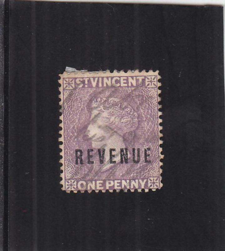 St. Vincent Revenue Tax Stamp, 1p, Sc #15 (24902)