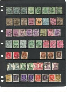 INDIA; PATIALA SATE 1900s-1930s useful early used LOT, +  