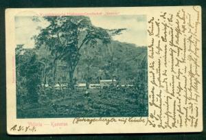 GERMAN COLONIES CAMEROUN 1901, 5pf postcard tied to BERLIN, Victoria scene rev