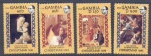 Gambia 594-8 MNH Christmas, Art, Painting