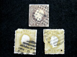 PORTUGAL - SCOTT# 12a,27(2) - USED - CAT VAL $245.00