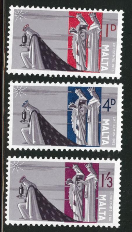 MALTA  Scott 341-3 MH* stamp set