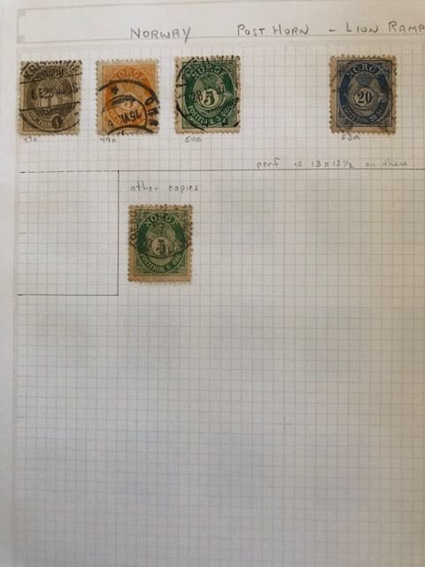 Norway Between  #47 and #95