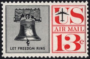 SC#C62 13¢ Liberty Bell (1961) MNH