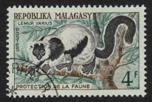Malagasy Rep. Lemurs 4Fr 1961 Canc SG#30 MI#468