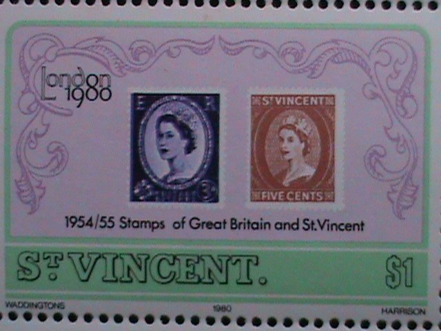 ​ST.VINCENT-1979 SC# 564a LONDON INTERNATIONAL STAMP SHOW-1980- MNH-S/S-VF