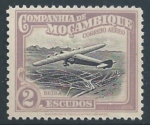 Mozambique Company #C12 NH 2e Airplane Over Beira