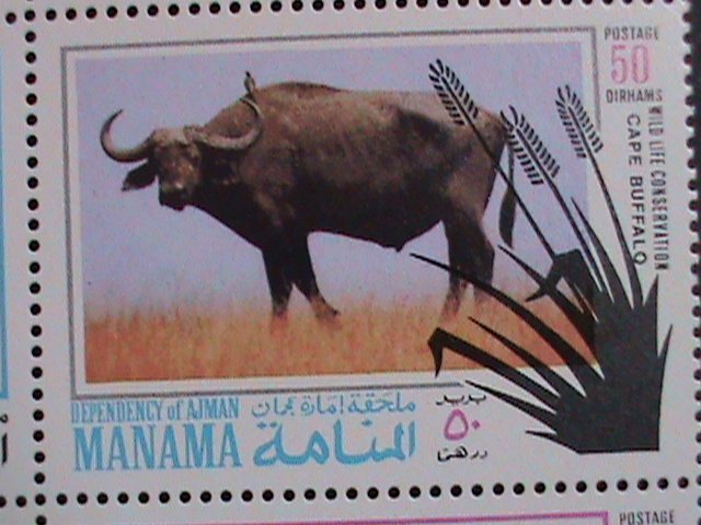 MANAMA-WILD LIFE CONSERVATION-ENDANGER ANIMALS- MNH BLOCK SET VERY FINE