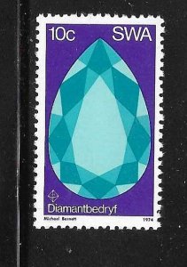 South West Africa 1974 Gemstone Diamond Sc 370 MNH A2698