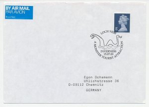 Cover / Postmark GB / UK 2003 Dinosaur - Loch Ness