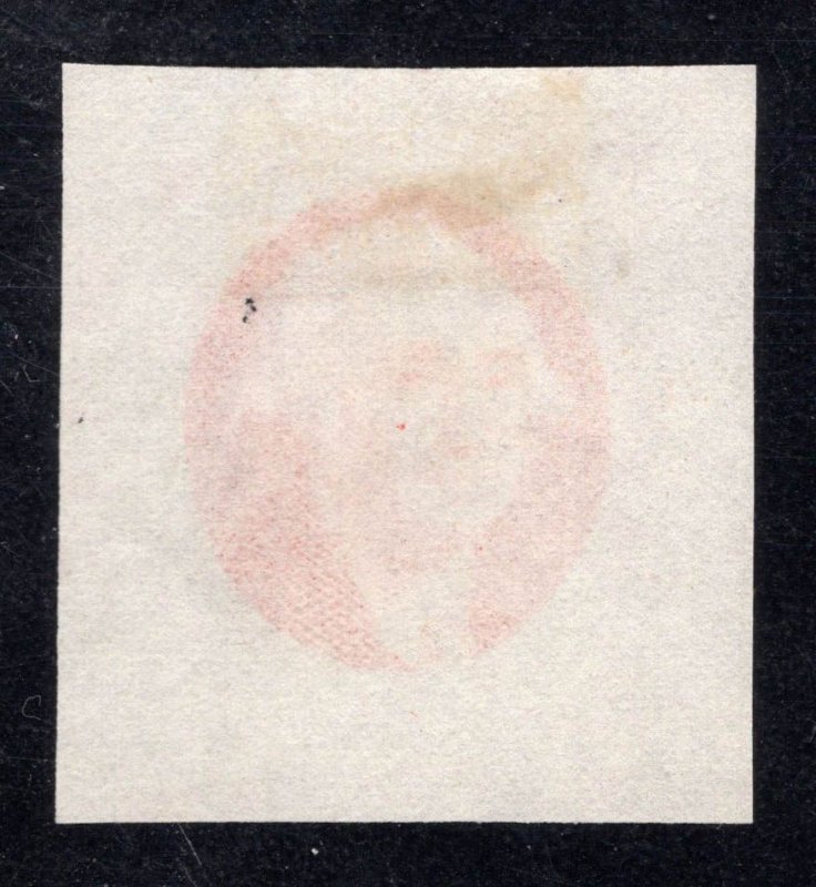 US STAMPS # 9X1-E1b ESSAY ORANGE VERMILLION ON WHITE BOND CAT. $550 LOT #16411