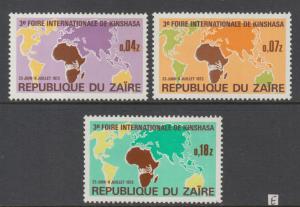 XG-Z170 ZAIRE - Set, 1973 3Rd Kinshasa International Fair MNH