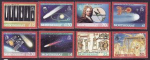 Montserrat-Sc#605-12- id8-unused NH set-Space-Halley's Comet-1986-