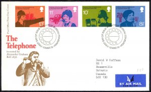 Great Britain Sc# 777-780 FDC 1976 3.10 Telephone