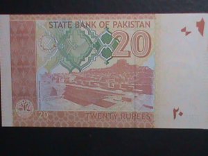 ​PAKISTAN 2014 -20 RUPEES-STATE BANK OF PAKISTAN CURRENCY UNCIRCULATED-VERY FINE