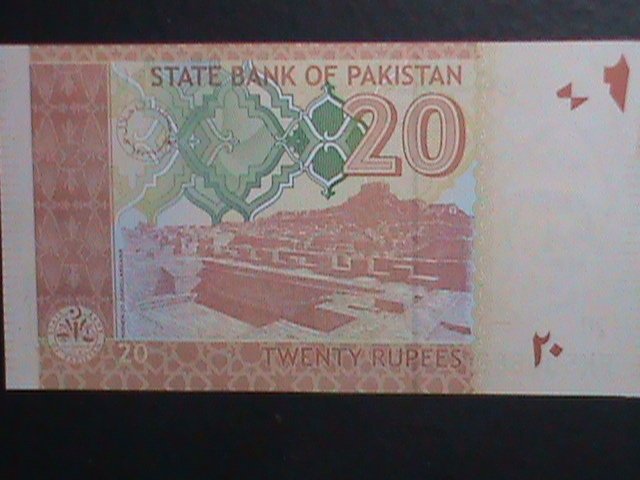 ​PAKISTAN 2014 -20 RUPEES-STATE BANK OF PAKISTAN CURRENCY UNCIRCULATED-VERY FINE