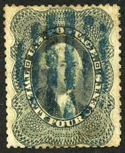 U.S. #37 USED BLUE CANCEL