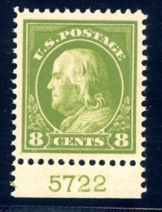 US SCOTT #414 PL# MINT-XF-GEM-OG-NH W/ PF CERT