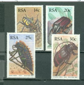 SOUTH AFRICA 1987 INSECTS #690-693 SET MNH