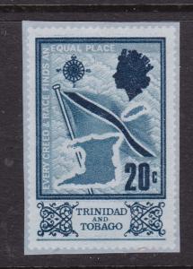 Trinidad & Tobago 20c Elizabeth Postal Stationary Cutout VFU VFG 