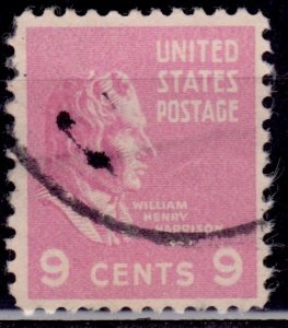 United States, 1938, William H. Harrison, 9c, sc#814, used