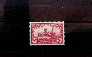 GERMAN COLONIES - EAST AFRICA Sc 19 LH ISSUE OF 1900 - UNWMKD 1R