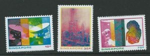 SINGAPORE SG253/5 1975 SCIENCE AND INDUSTRY MNH 