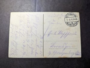 1915 Germany WWI Feldpost Postcard Cover to Dormingen