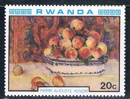 Rwanda 983 MNH Painting Still Life (R0327)+