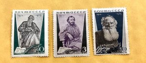 KAPPYSTAMPS RUSSIA USSR #577-79 1935 TOLSTOY ISSUE  MINT  GS1514