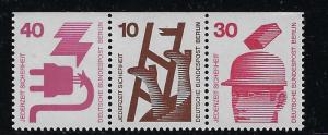 Germany Berlin Scott # 9N321, 9N317, 9N320, mint nh, variation se-tenant, W53