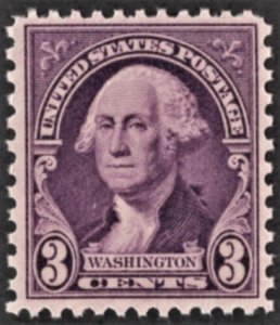 US 720 MNH VF 3 Cent Washington Deep Violet