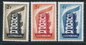 Luxembourg MNH Europa CEPT 1956 Rebuilding Europe Sc. 318-320