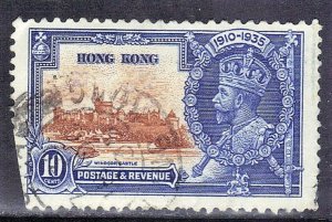 HONG KONG SCOTT #149 USED 10c 1935