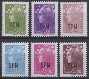 ST. PIERRE & MIQUELON Sc. 920-5 (6) Defin. ovpts. 2011 MNH