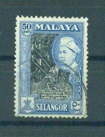 Malaya - Selangor sc# 109 (3) used cat value $.25