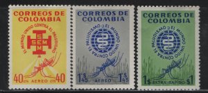 COLOMBIA   C426-C428  MINT HINGED,