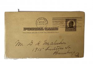 US Postal Card Litho Stamped McKinley One Cent 1910