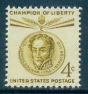 1110 4c Bolivar Fine MNH