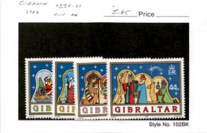 Gibraltar, Postage Stamp, #558-561 Mint NH, 1989 Christmas