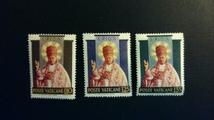 Vatican City Sc# 182-184 MH Complete Set (1954)