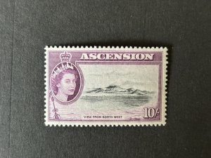 Ascension: 1956, Queen Elizabeth II Definitive 10/-   Mint never Hinged