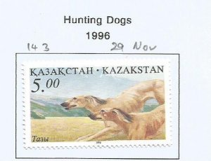 KAZAKHSTAN - 1996 - Hunting Scenes - Perf Single Stamp & S/S-Mint Lightly Hinged