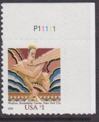 US sc#3766a 2008 $1 Wisdom Plate# single MNH