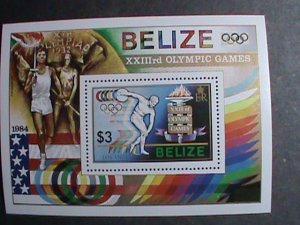 BELIZE STAMP-1984 SC#721 SUMMER OLYMPIC GAMES MNH S/S-VF BEST QUALITY,