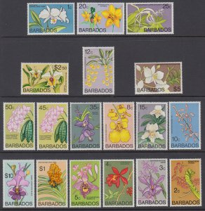 Barbados 396-411 Flowers MNH VF