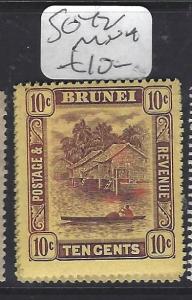 BRUNEI  (P0112B)  RIVER  10 C  SG 42    MNH 